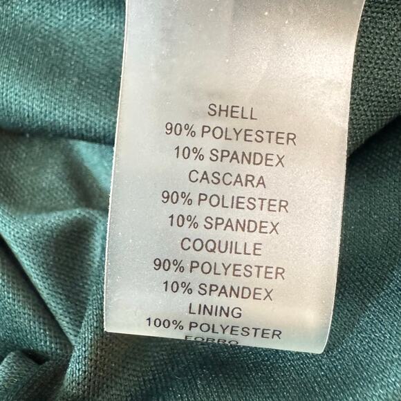 Vince Camuto Size 0 Twist Front Long Sleeve Velvet Dress Jewel Green Wicked - Picture 8 of 14